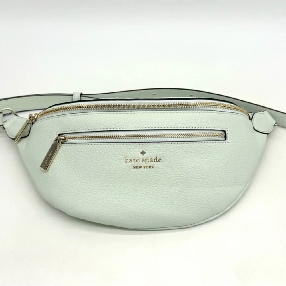 Kate Spade Leila Lime Sherbet Leather Belt Bag Lime Sherbet - Picture 2 of 9